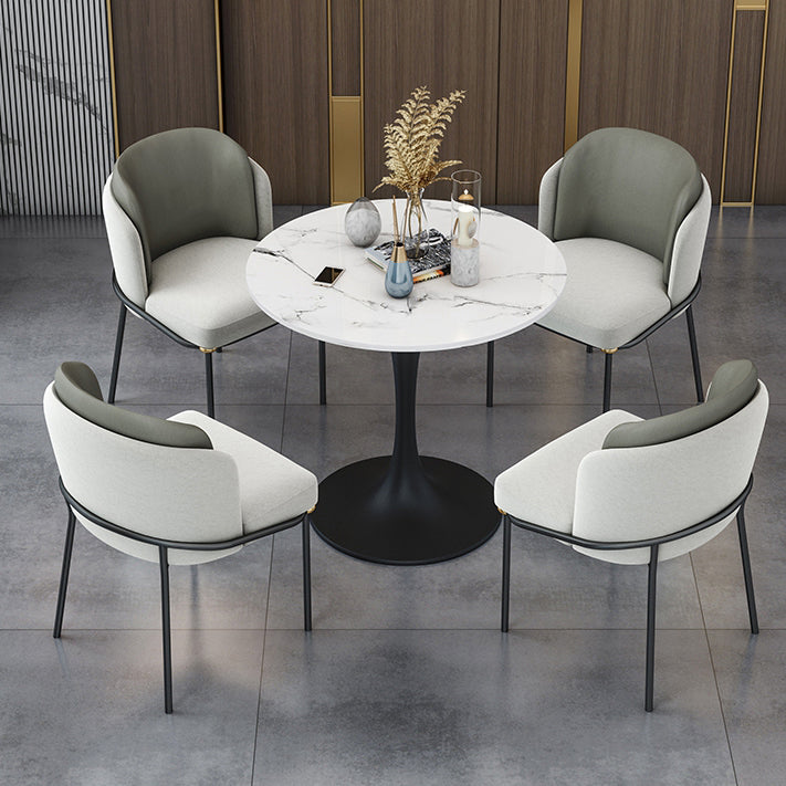 Modern Sintered Stone Dining Table Set 1/2/4/5 Pieces Dining Set