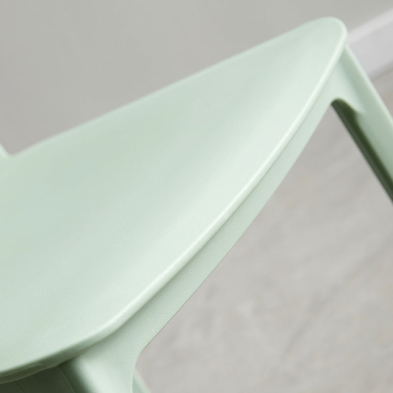 Plastic Scandinavian Armless Chair Stacking Indoor-Outdoor Chair