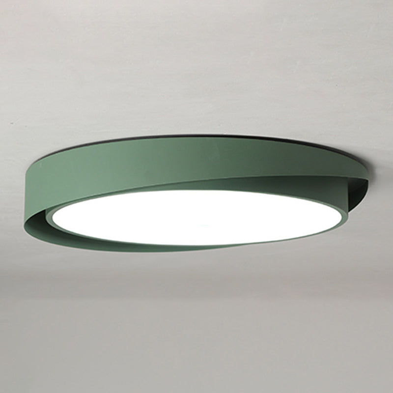 Minimalist Colorful Ceiling Lamp Fixture Contemporary Metal LED Ceiling Mount Light