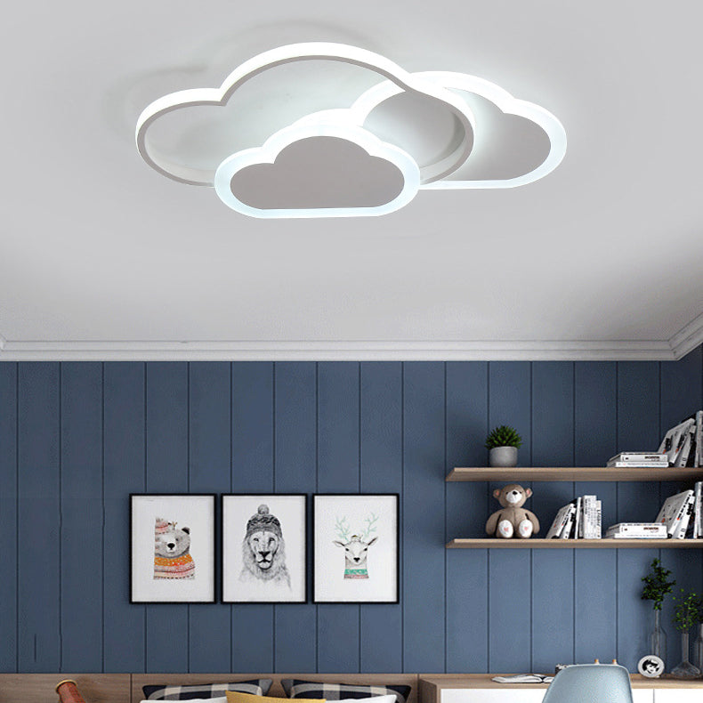 Simplicity Linear Ceiling Fixture Contemporary Metal LED Flush Mount Light