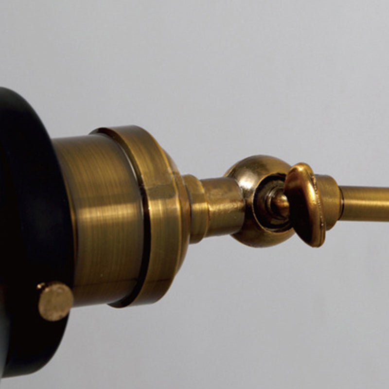 Metal Geometric Wall Sconce Lighting Industrial Style 1 Light Wall Lamps in Black