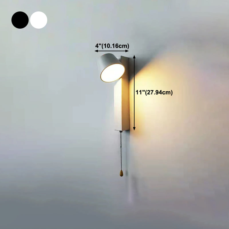Nordic Metal Wall Light Straight Rotatable LED Wall Sconce for Living Room
