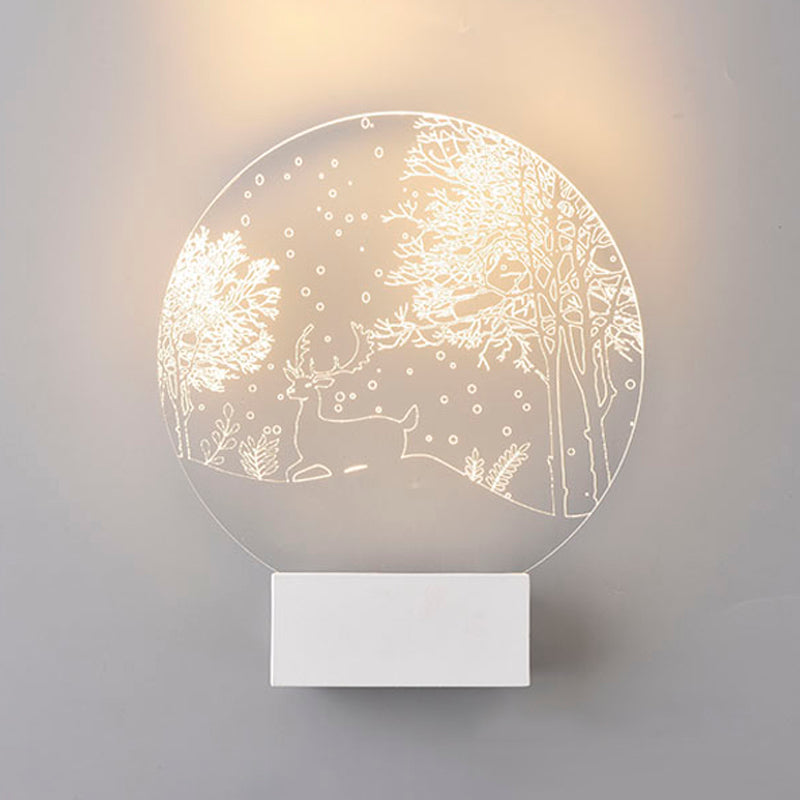Creative Acrylic Wall Light Modern LED Wall Light Fixture for Bedroom