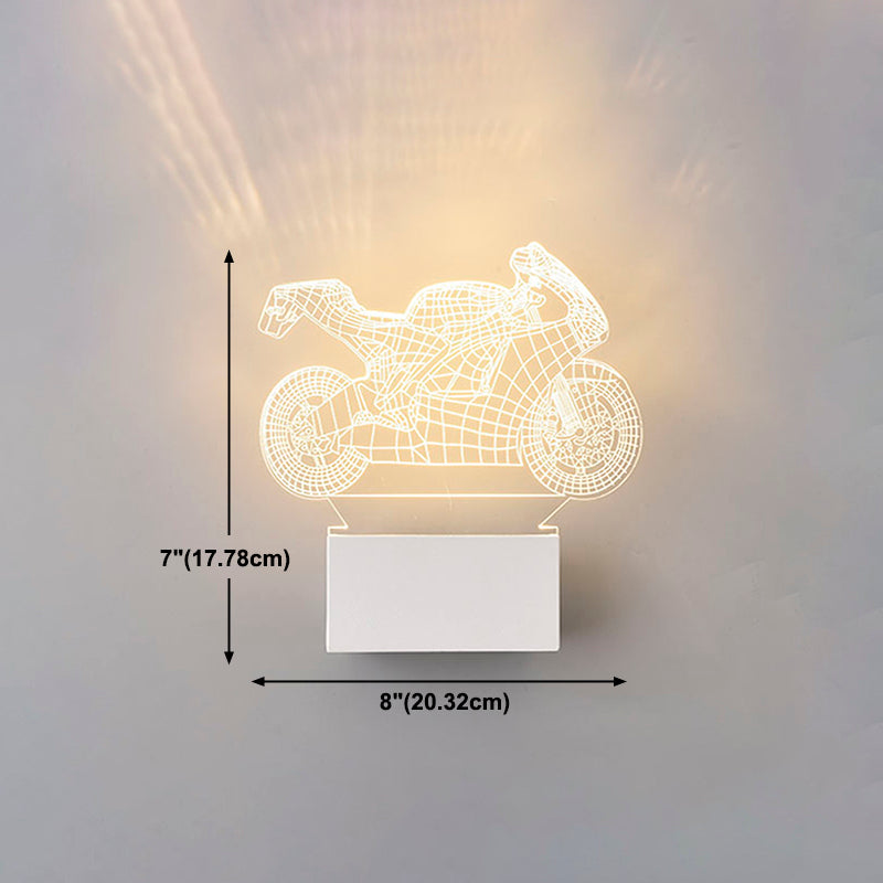 Creative Acrylic Wall Light Modern LED Wall Light Fixture for Bedroom