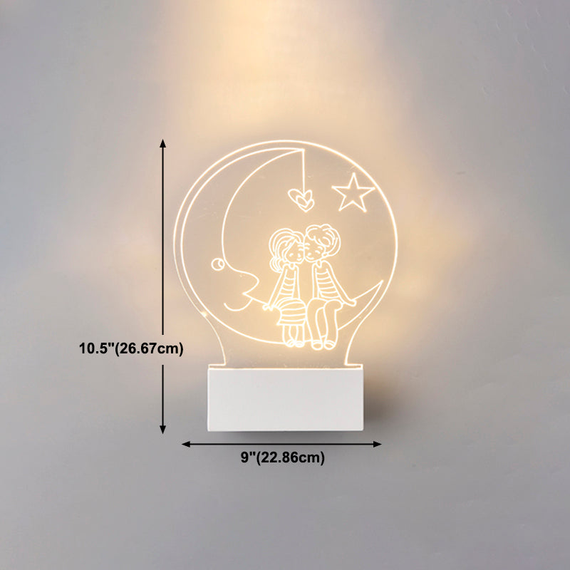 Creative Acrylic Wall Light Modern LED Wall Light Fixture for Bedroom