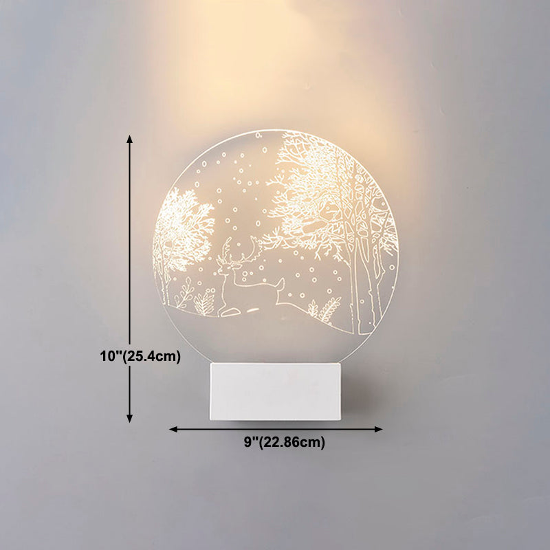 Creative Acrylic Wall Light Modern LED Wall Light Fixture for Bedroom