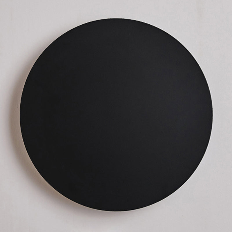 Round Shape Metal Wall Light Modern Style 1 Light Wall Mounted Light Fixture