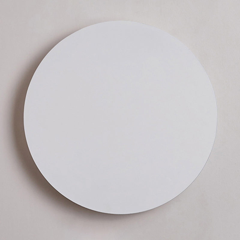 Round Shape Metal Wall Light Modern Style 1 Light Wall Mounted Light Fixture