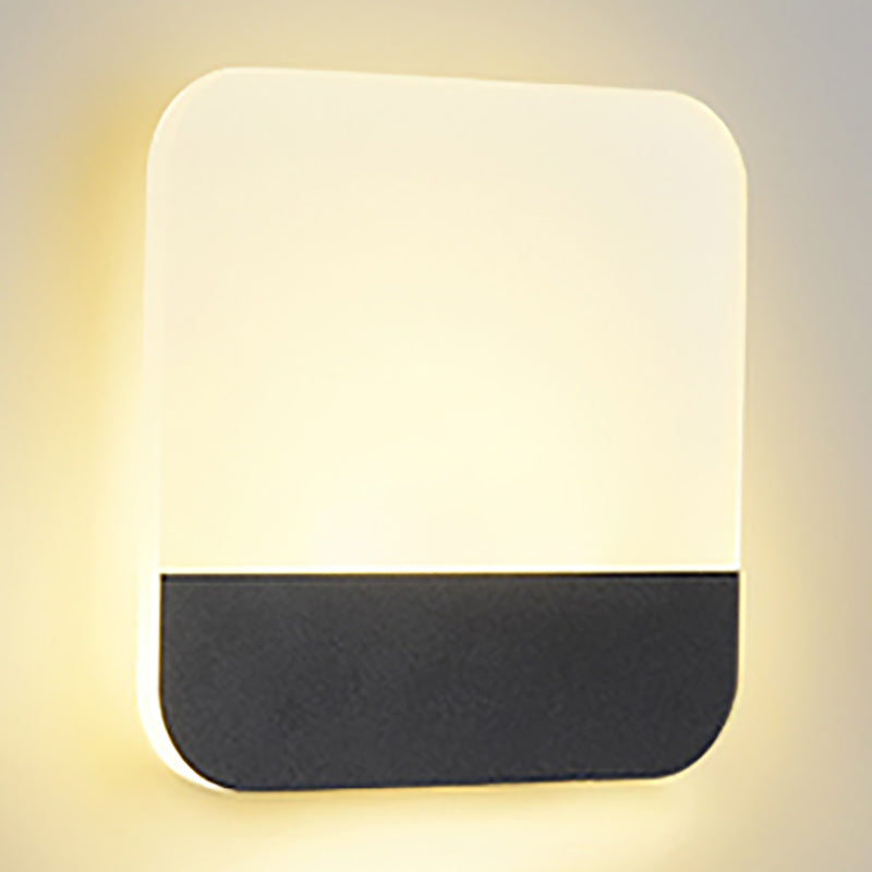 Geometry Shape Metal Wall Light Modern Style 1 Light Wall Mounted Light Fixture