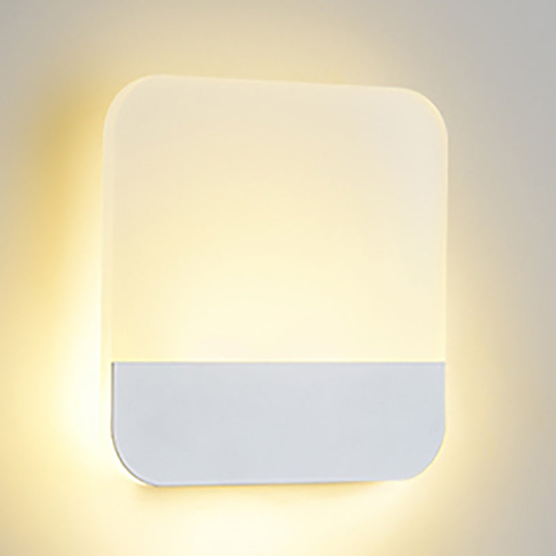 Geometry Shape Metal Wall Light Modern Style 1 Light Wall Mounted Light Fixture