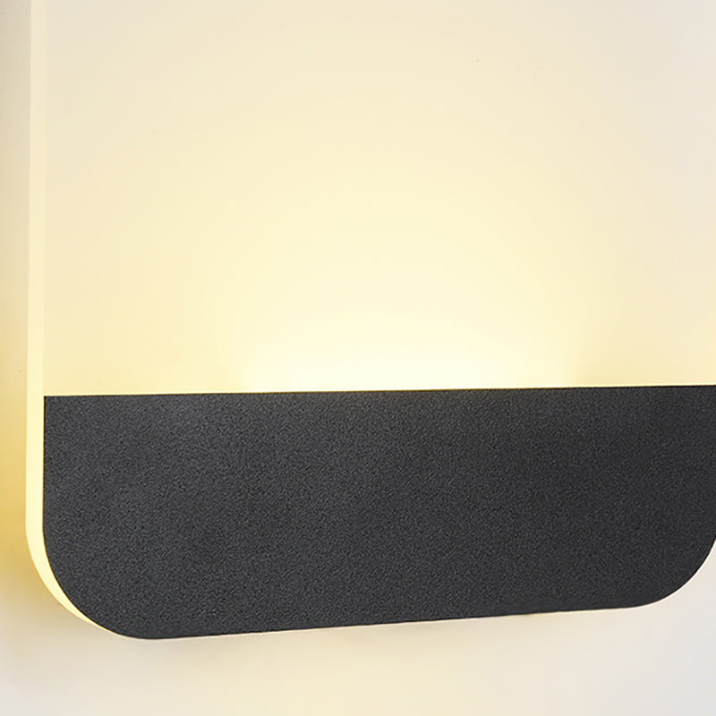 Geometry Shape Metal Wall Light Modern Style 1 Light Wall Mounted Light Fixture