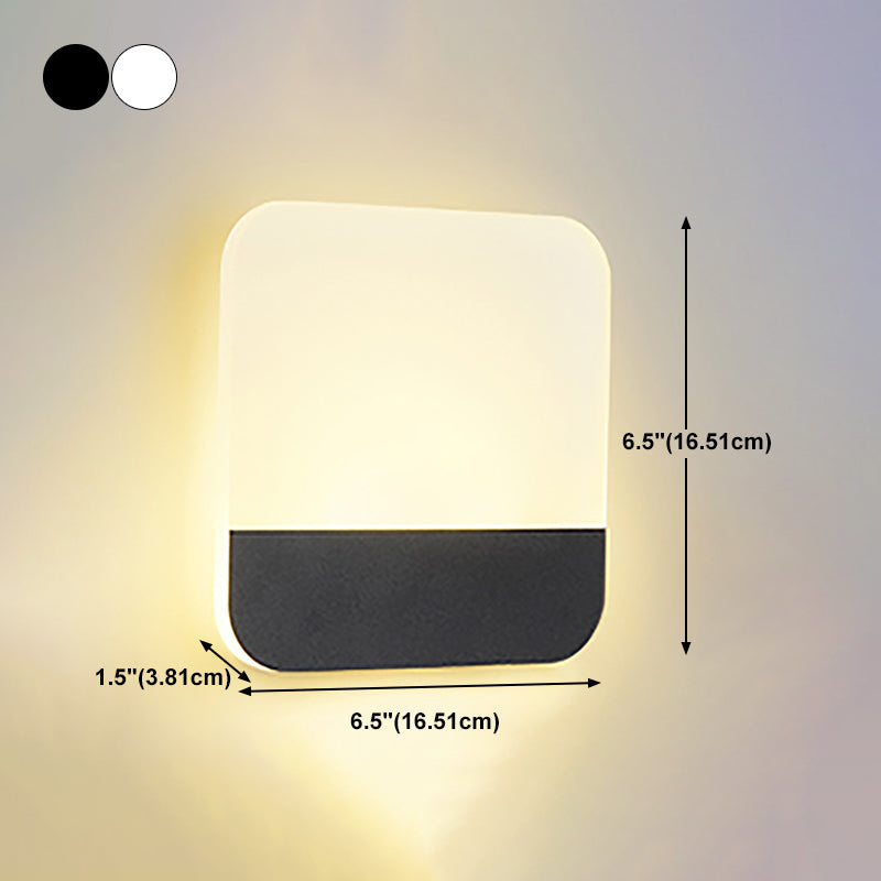Geometry Shape Metal Wall Light Modern Style 1 Light Wall Mounted Light Fixture