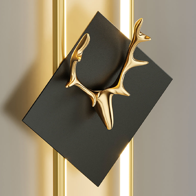 Oval Shape Metal Wall Light Modern Style 1 Light Wall Mounted Light Fixture