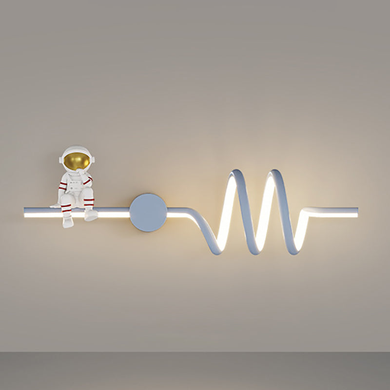 Modern Style Astronaut Wall Light Fixture Household LED Wall Light Sconce for Bedroom