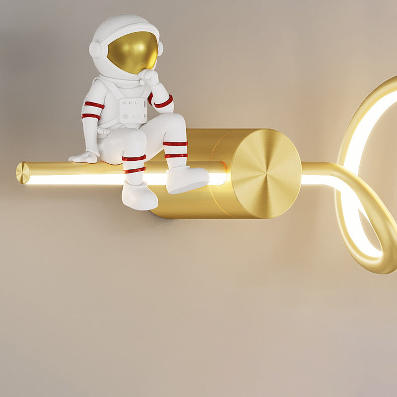 Modern Style Astronaut Wall Light Fixture Household LED Wall Light Sconce for Bedroom