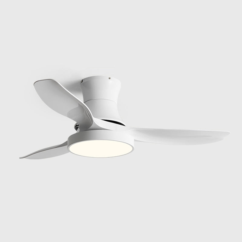 Metal Ceiling Fan Light Modern Style 1 Light Ceiling Fan Lamp for Living Room