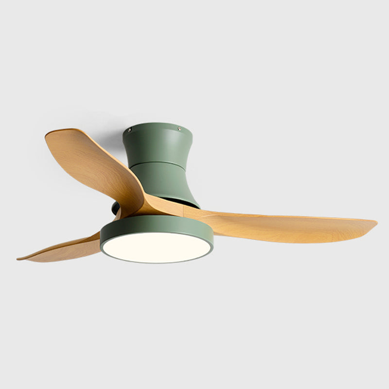 Metal Ceiling Fan Light Modern Style 1 Light Ceiling Fan Lamp for Living Room