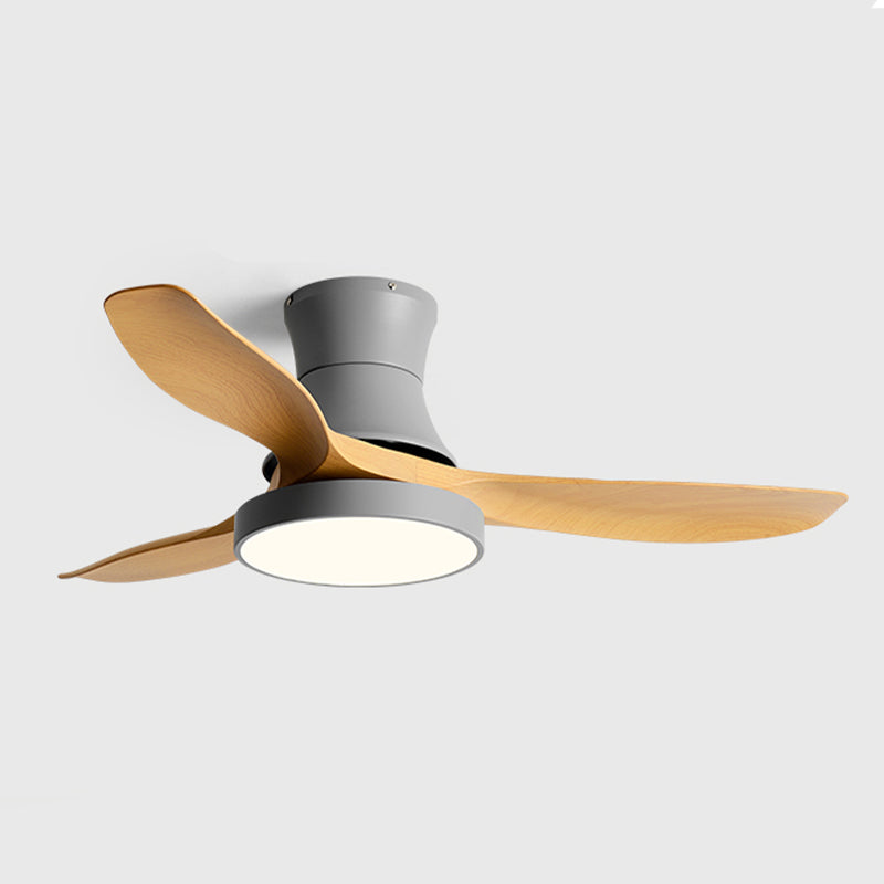 Metal Ceiling Fan Light Modern Style 1 Light Ceiling Fan Lamp for Living Room