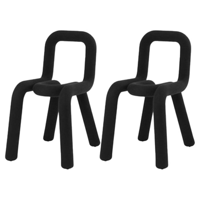 Contemporary Style Side Chair Open Back Dining Chair for Indoor