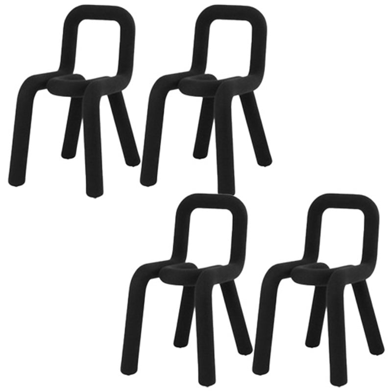 Contemporary Style Side Chair Open Back Dining Chair for Indoor