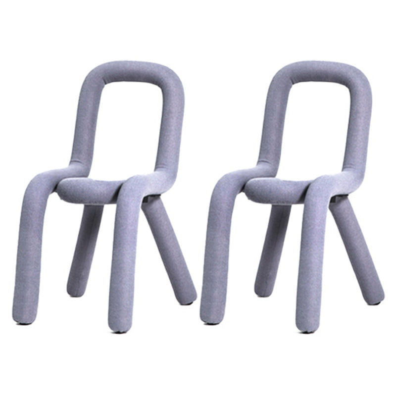 Contemporary Style Side Chair Open Back Dining Chair for Indoor