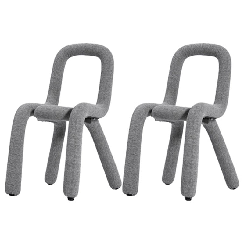 Contemporary Style Side Chair Open Back Dining Chair for Indoor