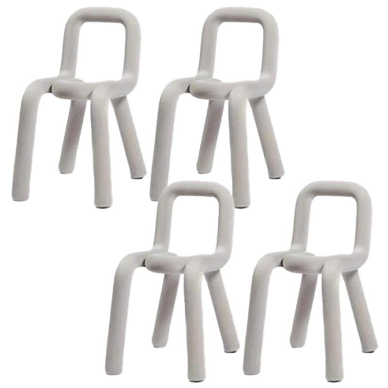 Contemporary Style Side Chair Open Back Dining Chair for Indoor