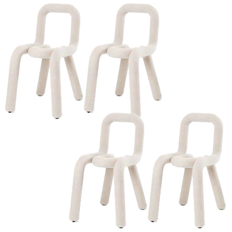 Contemporary Style Side Chair Open Back Dining Chair for Indoor