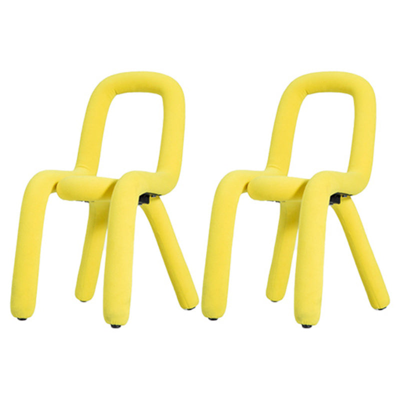 Contemporary Style Side Chair Open Back Dining Chair for Indoor