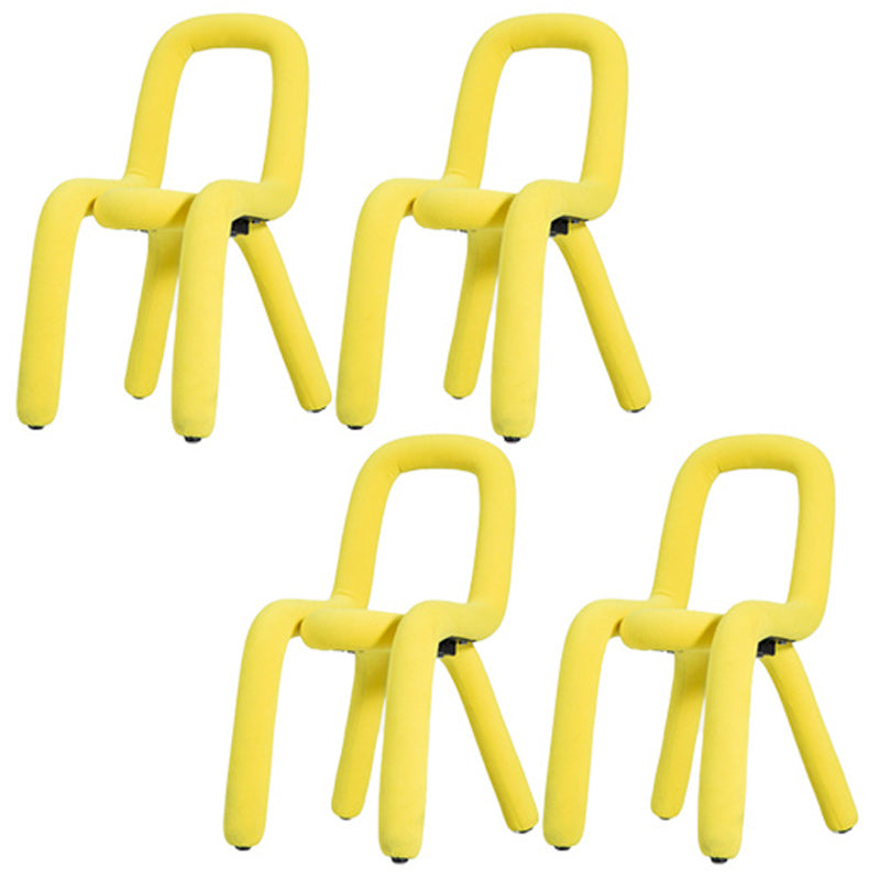 Contemporary Style Side Chair Open Back Dining Chair for Indoor