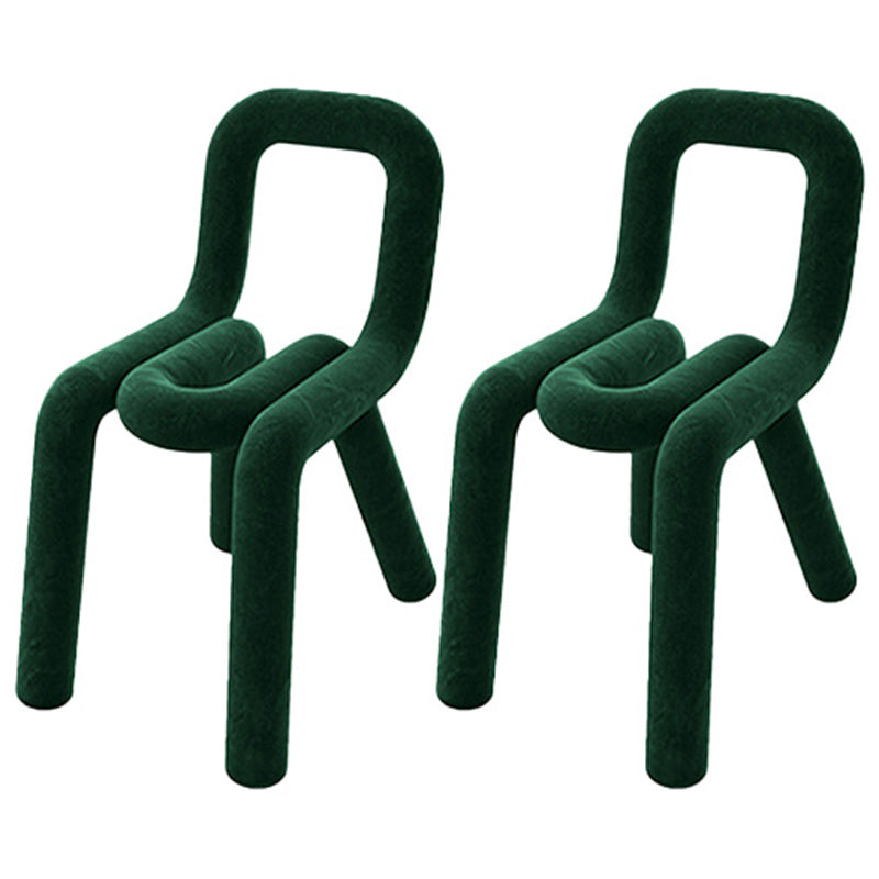 Contemporary Style Side Chair Open Back Dining Chair for Indoor