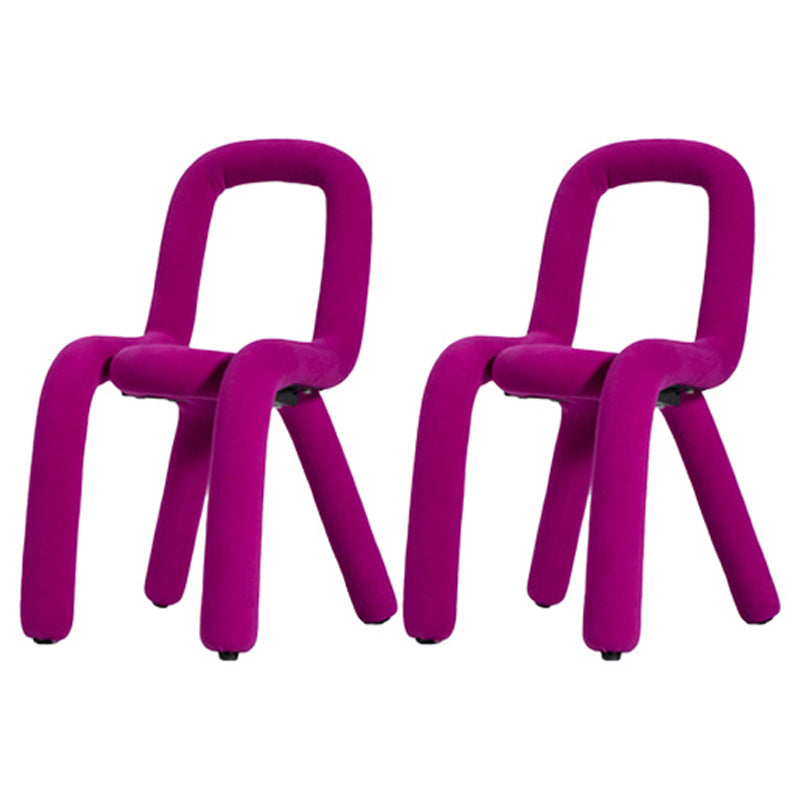 Contemporary Style Side Chair Open Back Dining Chair for Indoor