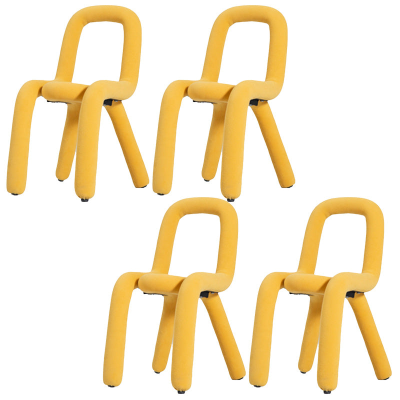 Contemporary Style Side Chair Open Back Dining Chair for Indoor