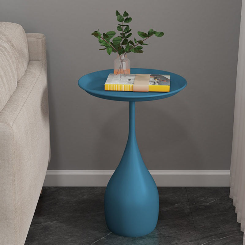 Pedestal Base Design Metal/slate Top Multi-color Selection Iron Round Coffee Table