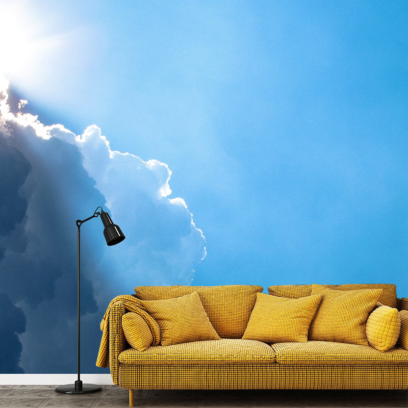 Sky Photography Mildew Resistant Wallpaper Living Room Mural Wallpaper
