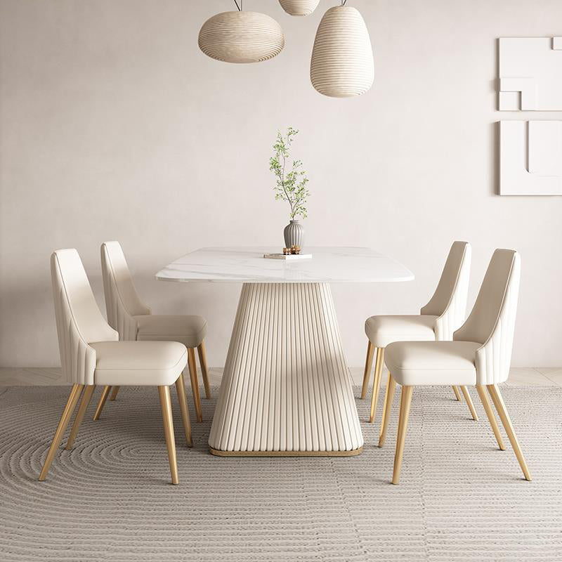 Designer Style Home Dining Room Set 1/4/5 Pieces Sintered Stone Dining Table Set