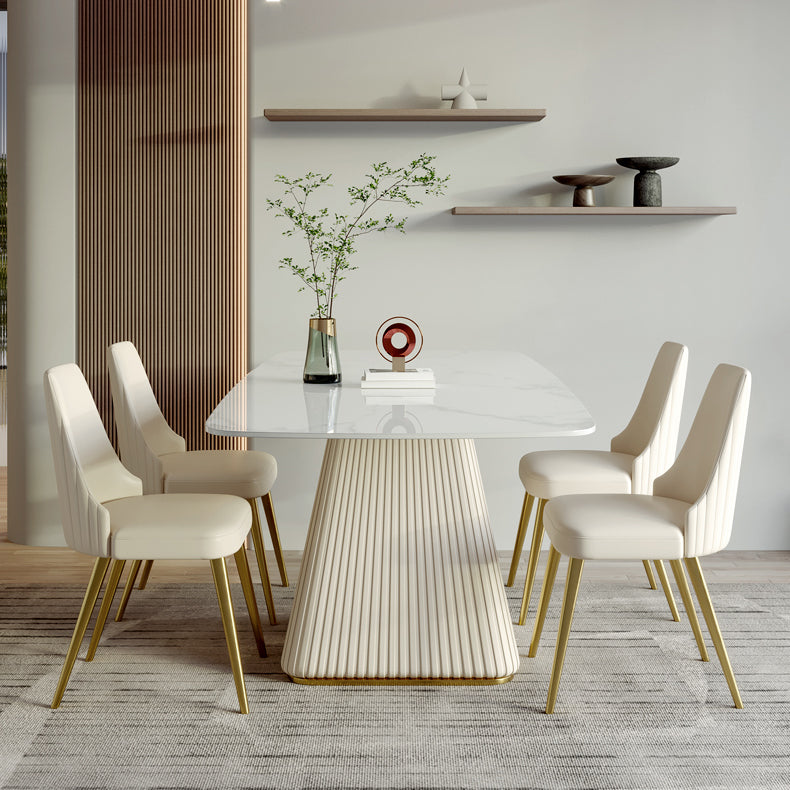 Designer Style Home Dining Room Set 1/4/5 Pieces Sintered Stone Dining Table Set