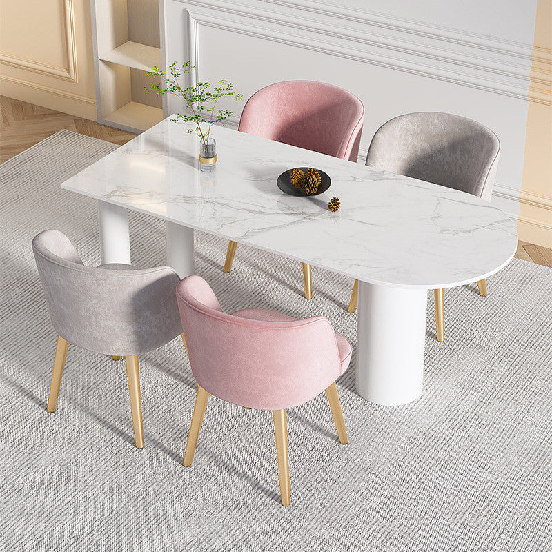Designer Style Sintered Stone Dining Table Set 1/4/5 Pieces Home Dining Room Set