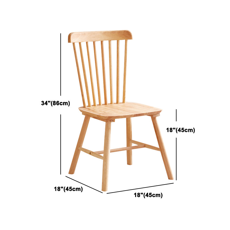 Minimalist Rubberwood Table and Chair Set 1/2/5/7 Pieces Rectangular Dining Table Set