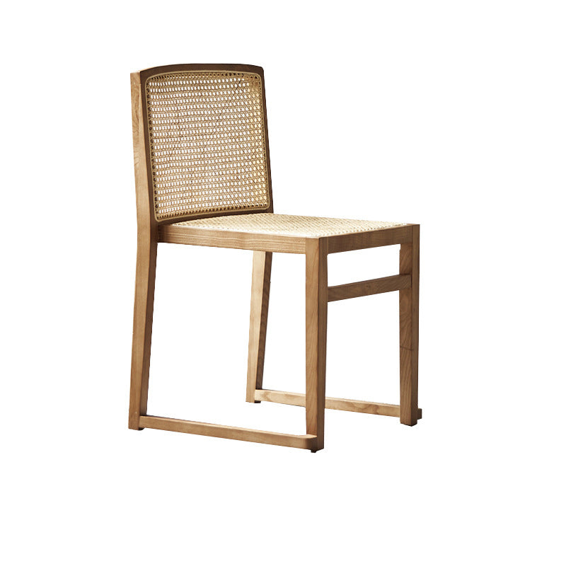Traditional Style Dining Chair Solid Wood Stackable Side Chair for Home