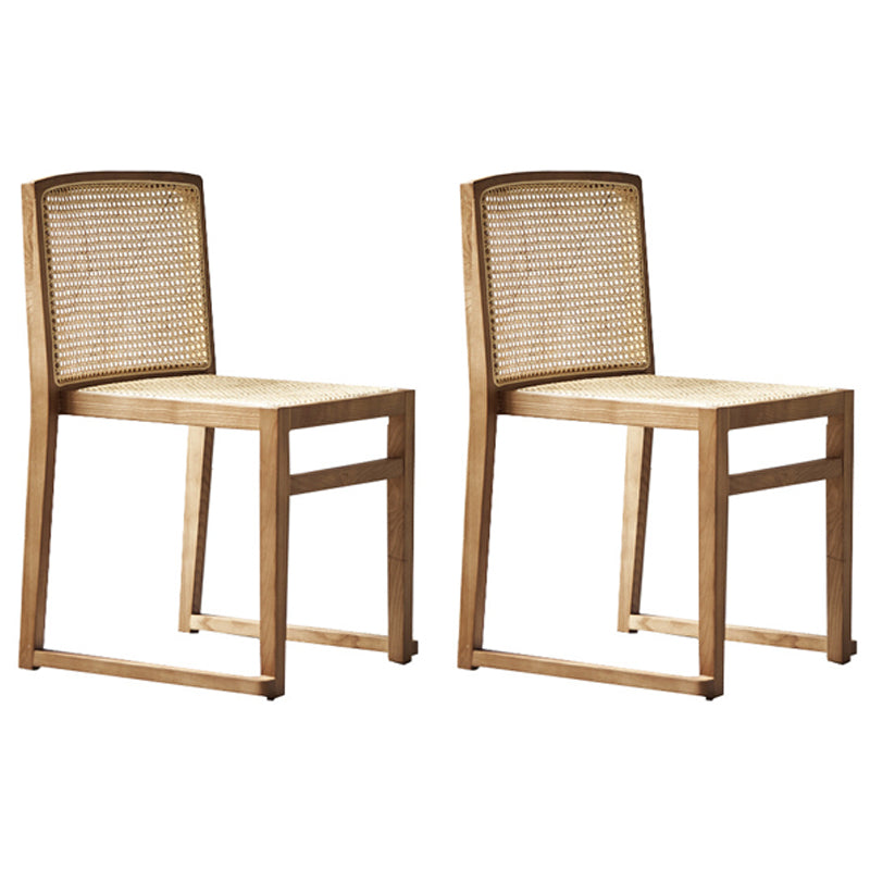 Traditional Style Dining Chair Solid Wood Stackable Side Chair for Home