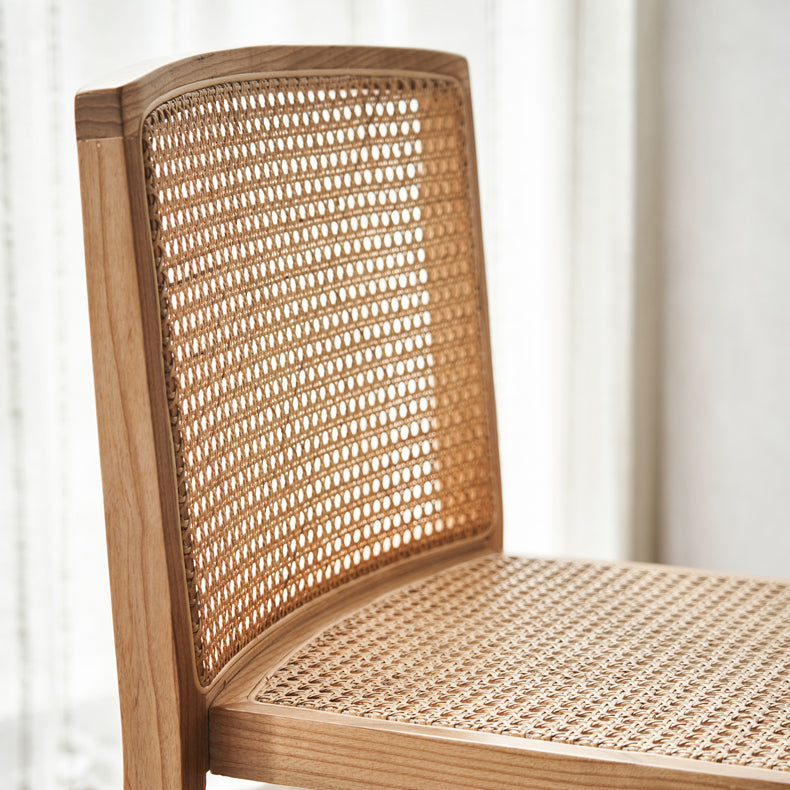 Traditional Style Dining Chair Solid Wood Stackable Side Chair for Home