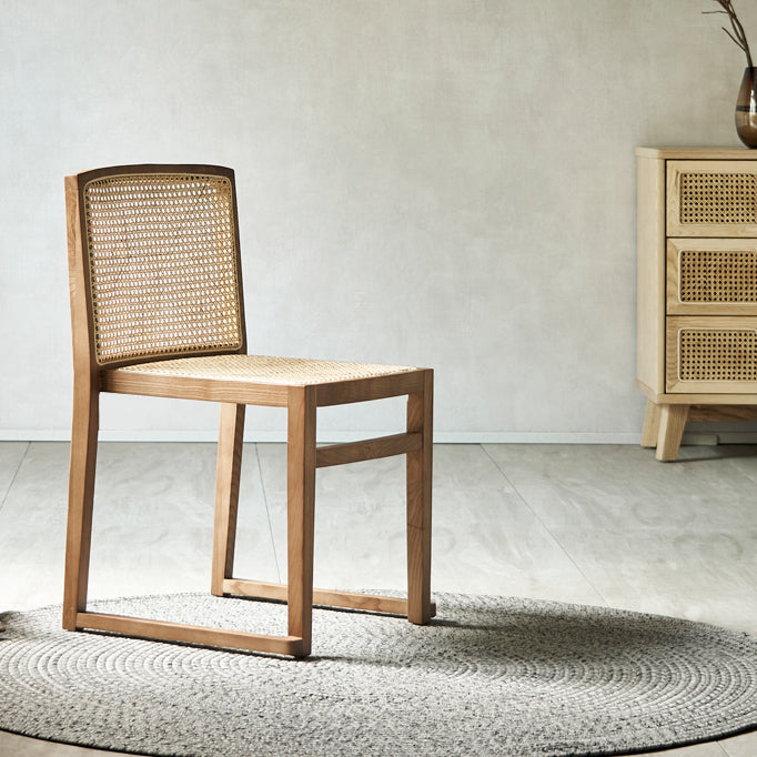 Traditional Style Dining Chair Solid Wood Stackable Side Chair for Home