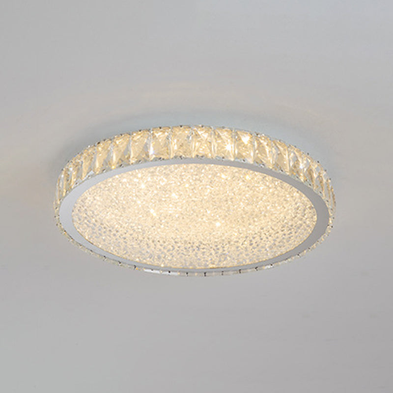 Crystal Shaded Close to Ceiling Lighting Modern-Style LED Ceiling Light Fixture