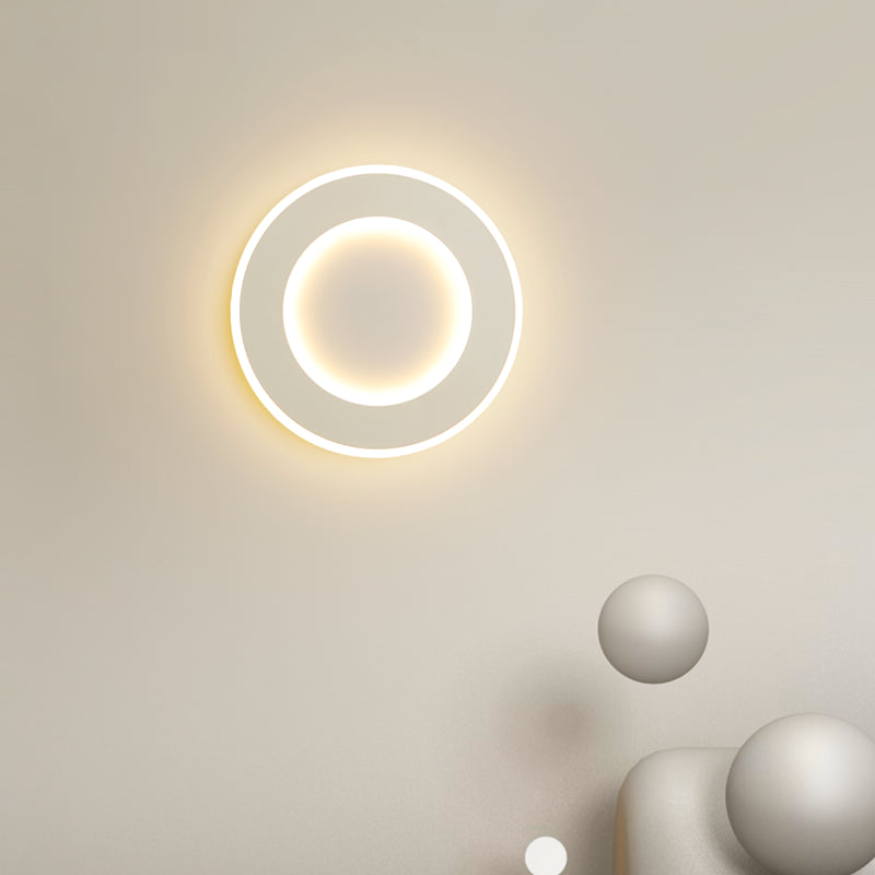 Geometric Shape Metal Wall Sconce Modern Style 1-Light Wall Mount Lighting