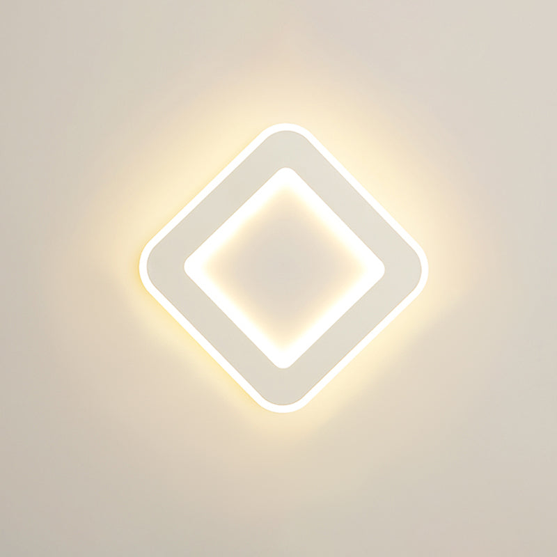 Geometric Shape Metal Wall Sconce Modern Style 1-Light Wall Mount Lighting
