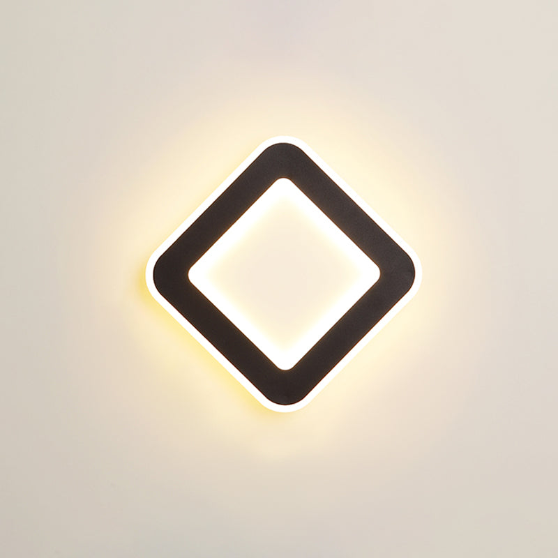 Geometric Shape Metal Wall Sconce Modern Style 1-Light Wall Mount Lighting