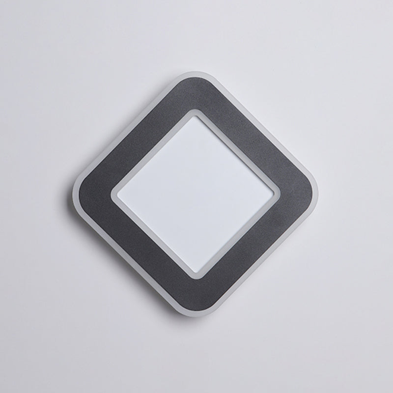 Geometric Shape Metal Wall Sconce Modern Style 1-Light Wall Mount Lighting