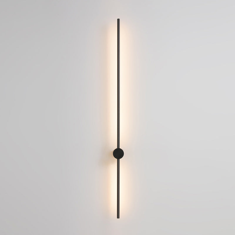 Linear Shape Metal Wall Sconce Modern Style Multi Lights Wall Mount Lighting