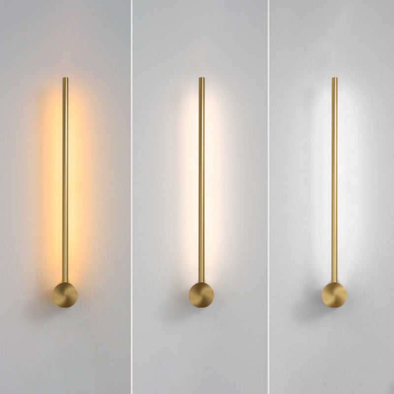 Linear Shape Metal Wall Sconce Modern Style Multi Lights Wall Mount Lighting